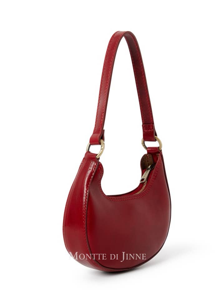 Crescent Leather Shoulder Bag