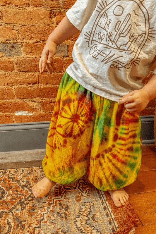 Baby Youth Kids Hippie Boho Tie Dye Pants