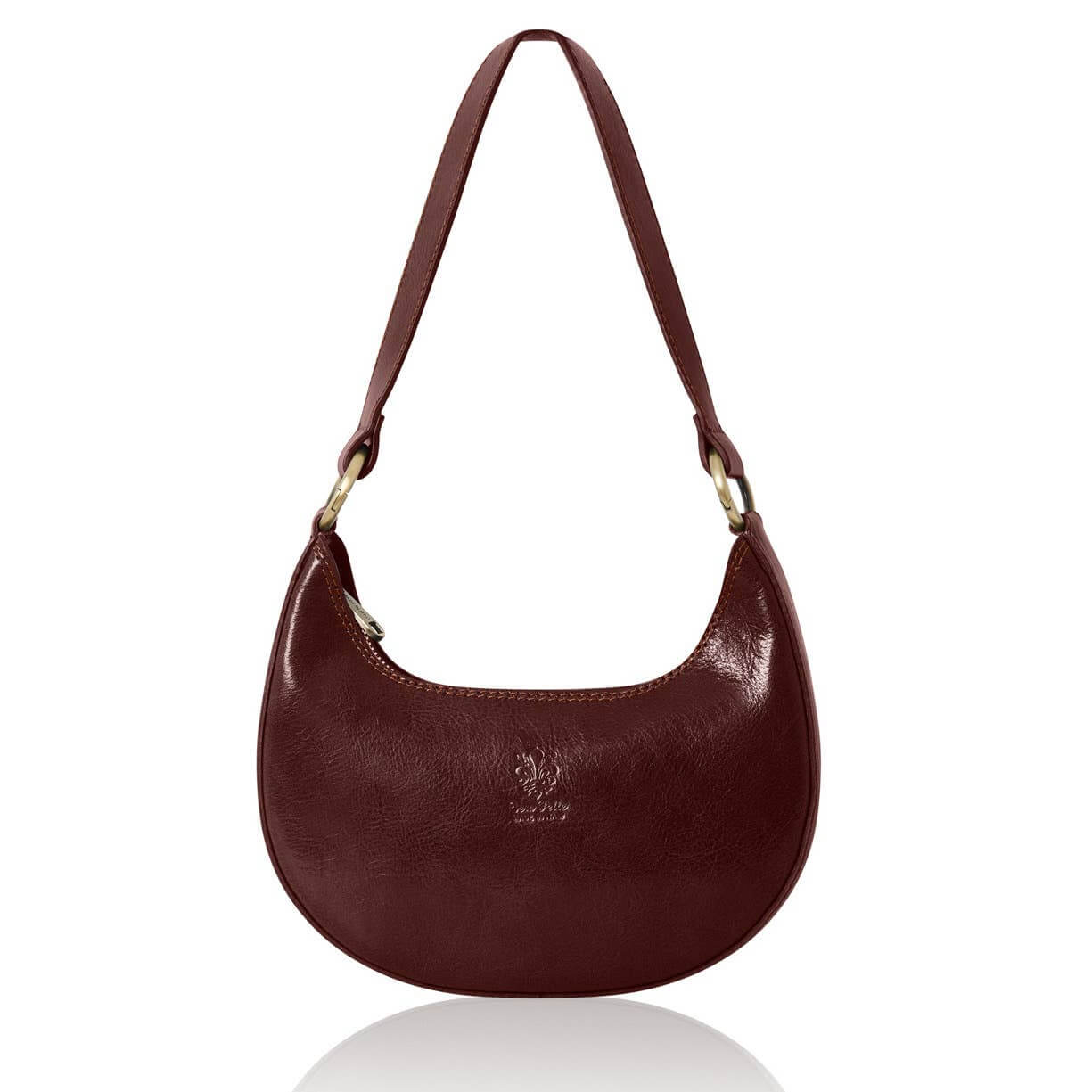 Crescent Leather Shoulder Bag