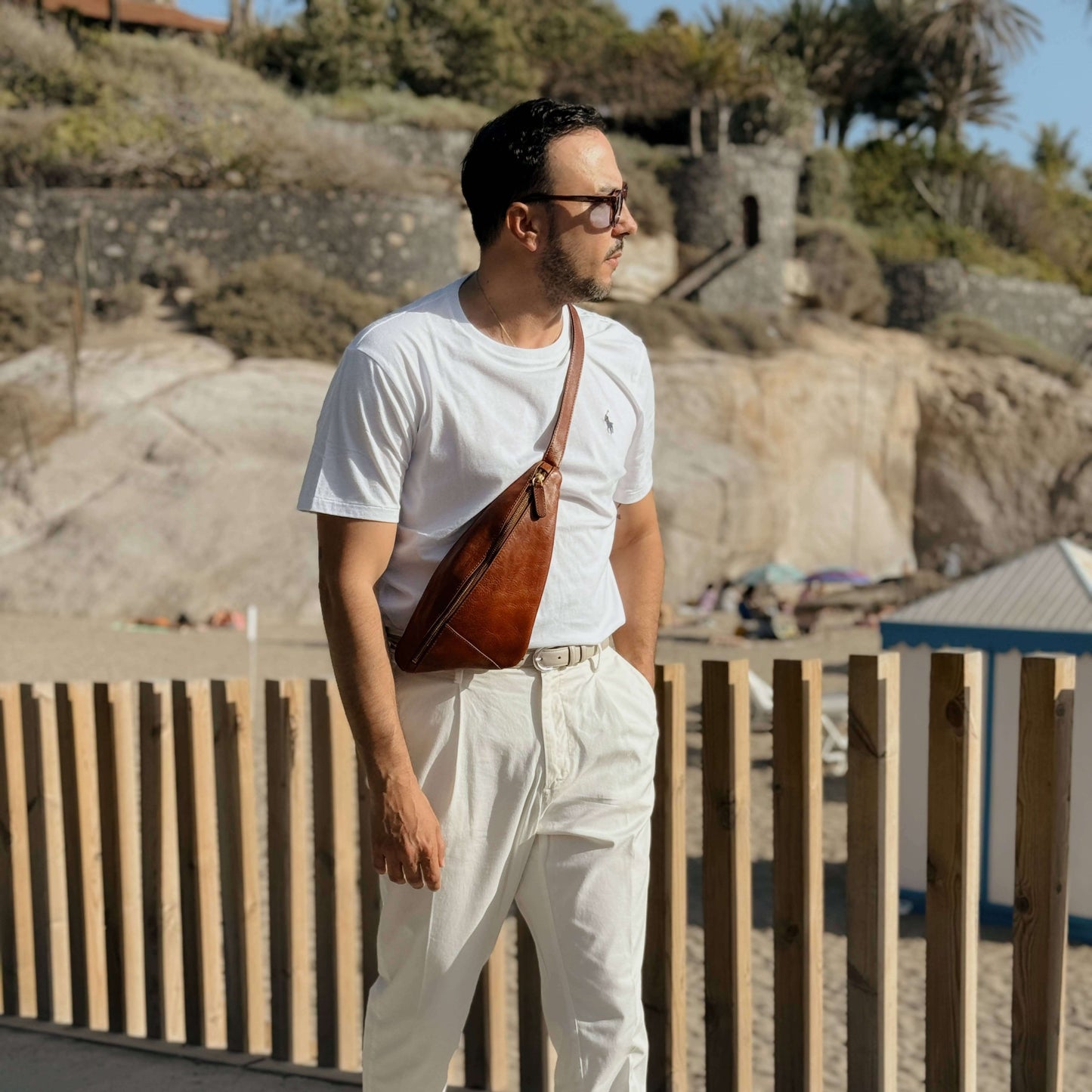 City Tales Leather Sling Bag
