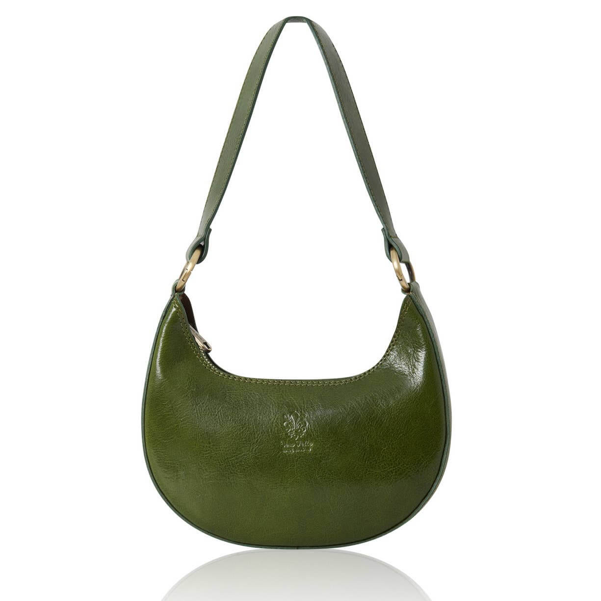 Crescent Leather Shoulder Bag