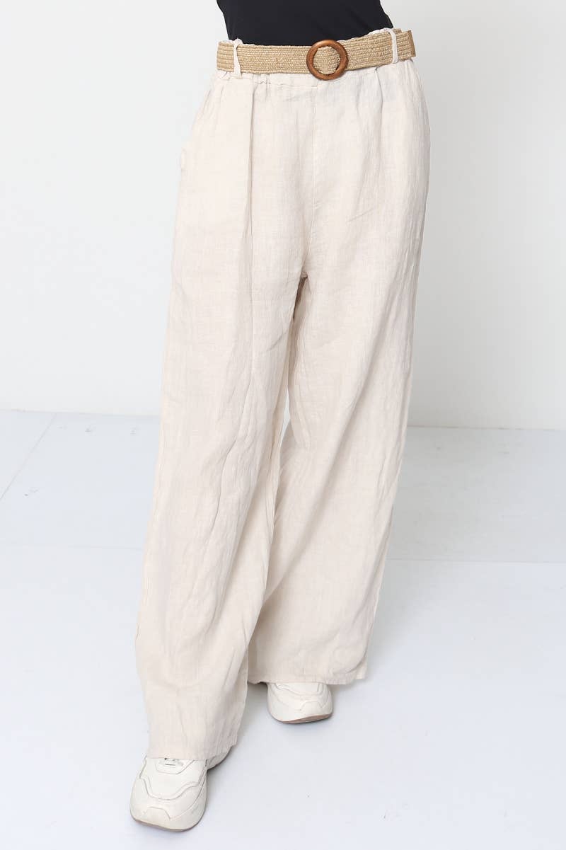 100% Linen Trousers REF. 5056