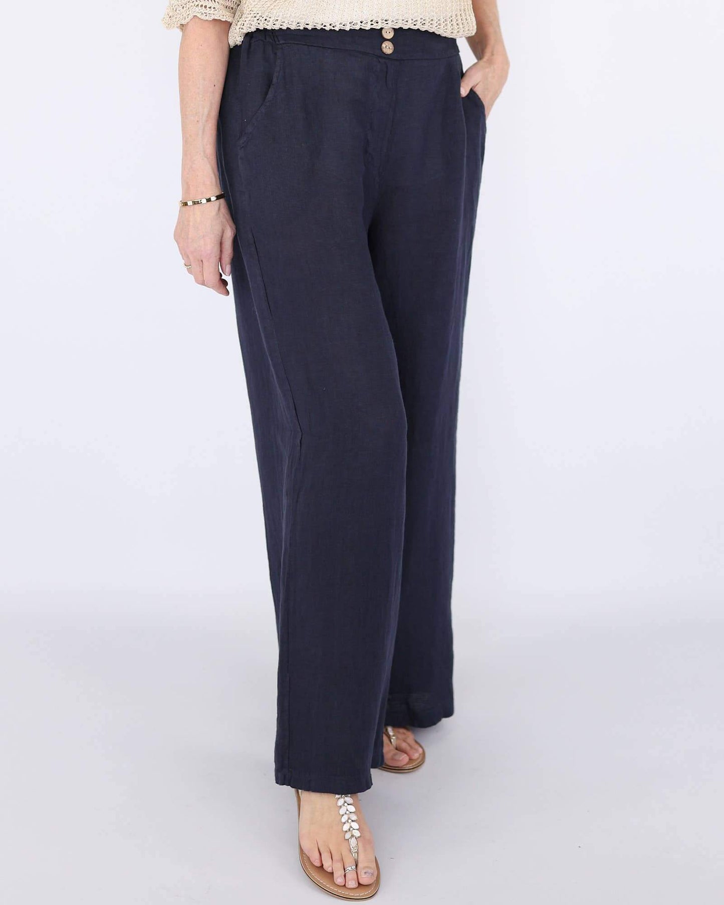 Italian Linen Summer Pants – One Size