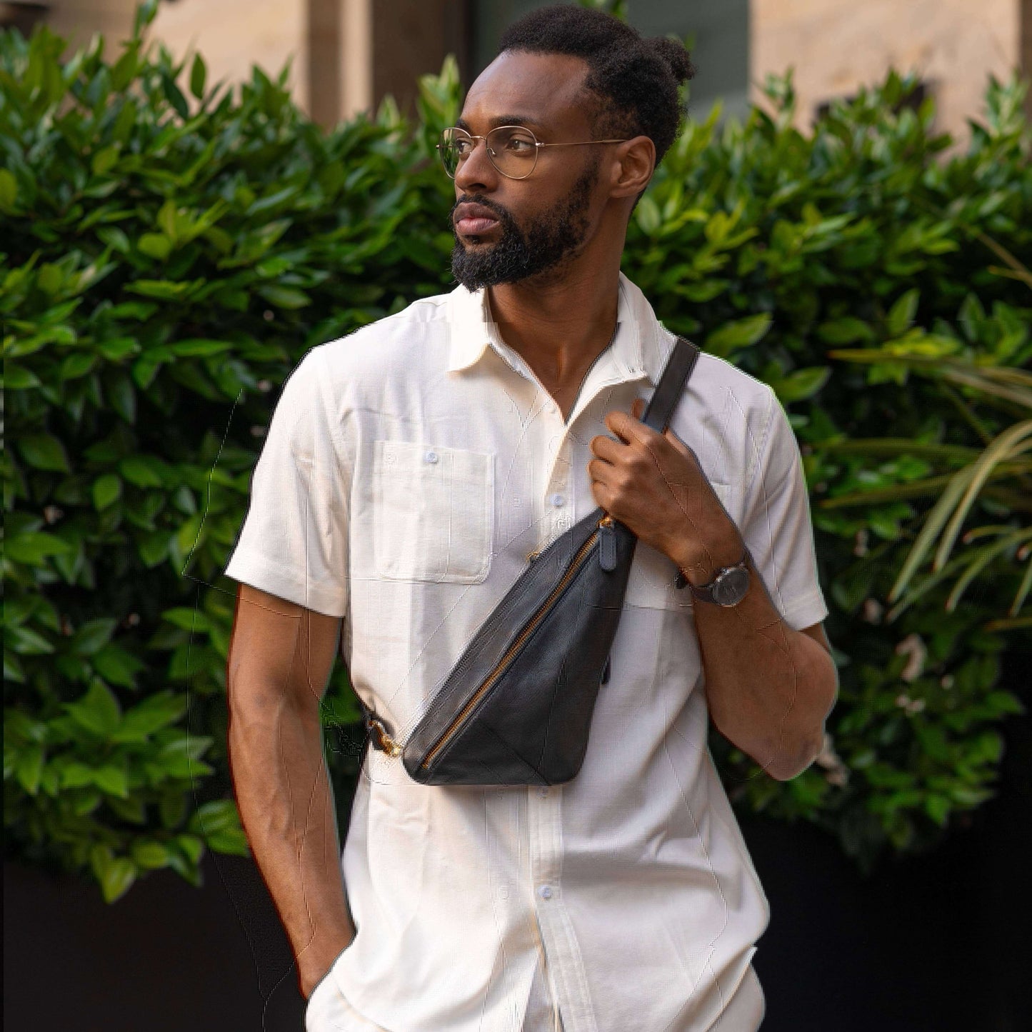 City Tales Leather Sling Bag