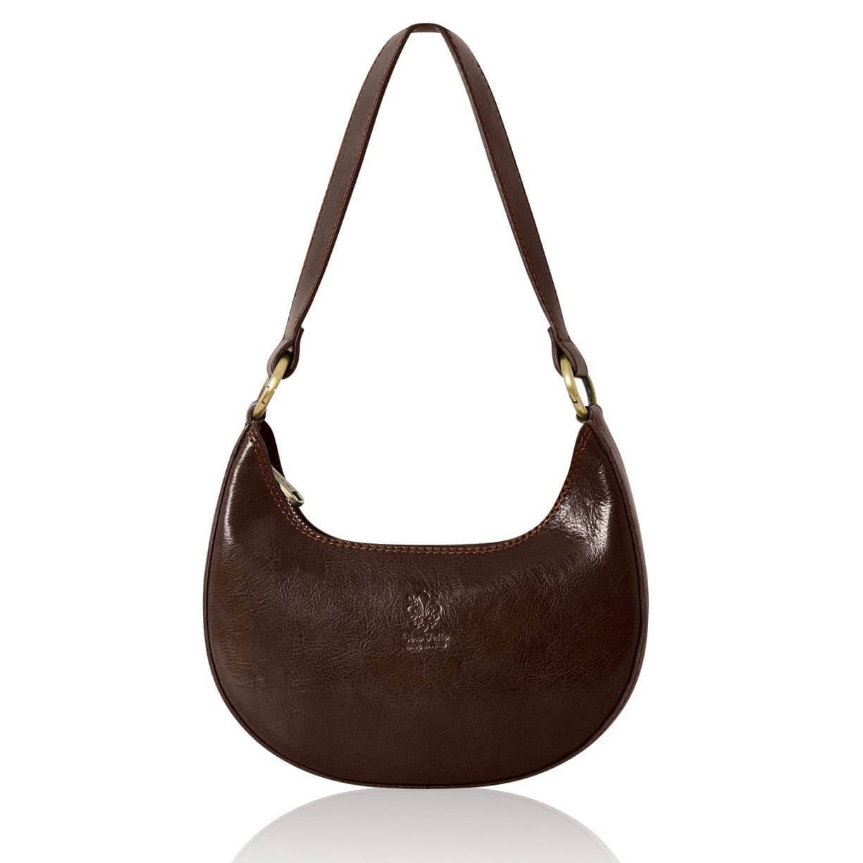 Crescent Leather Shoulder Bag