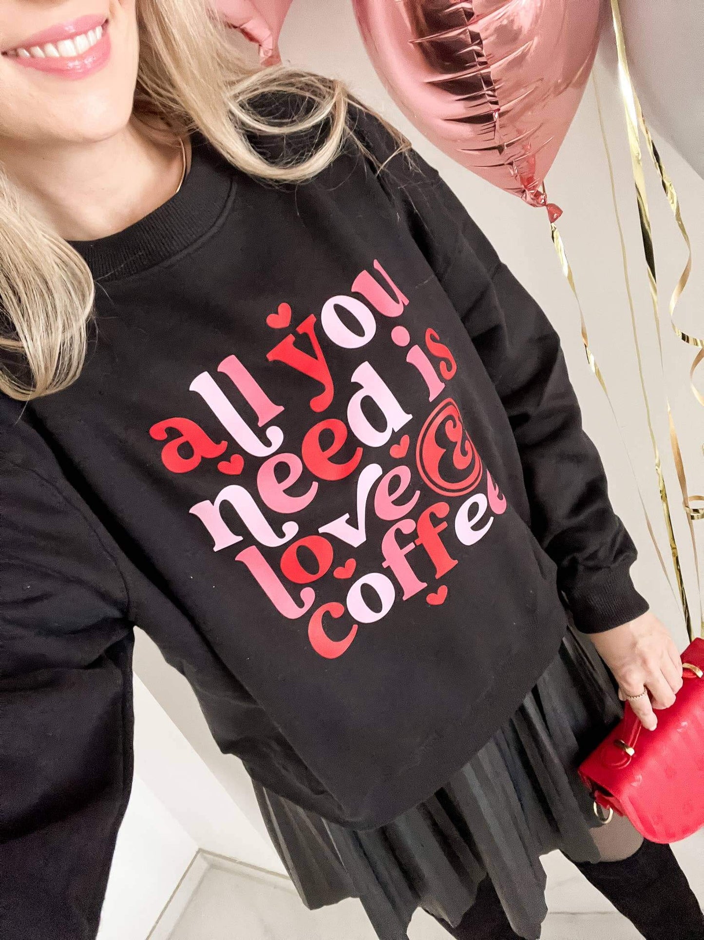 Love & Coffee Sweatshirt – 100% Organic Cotton