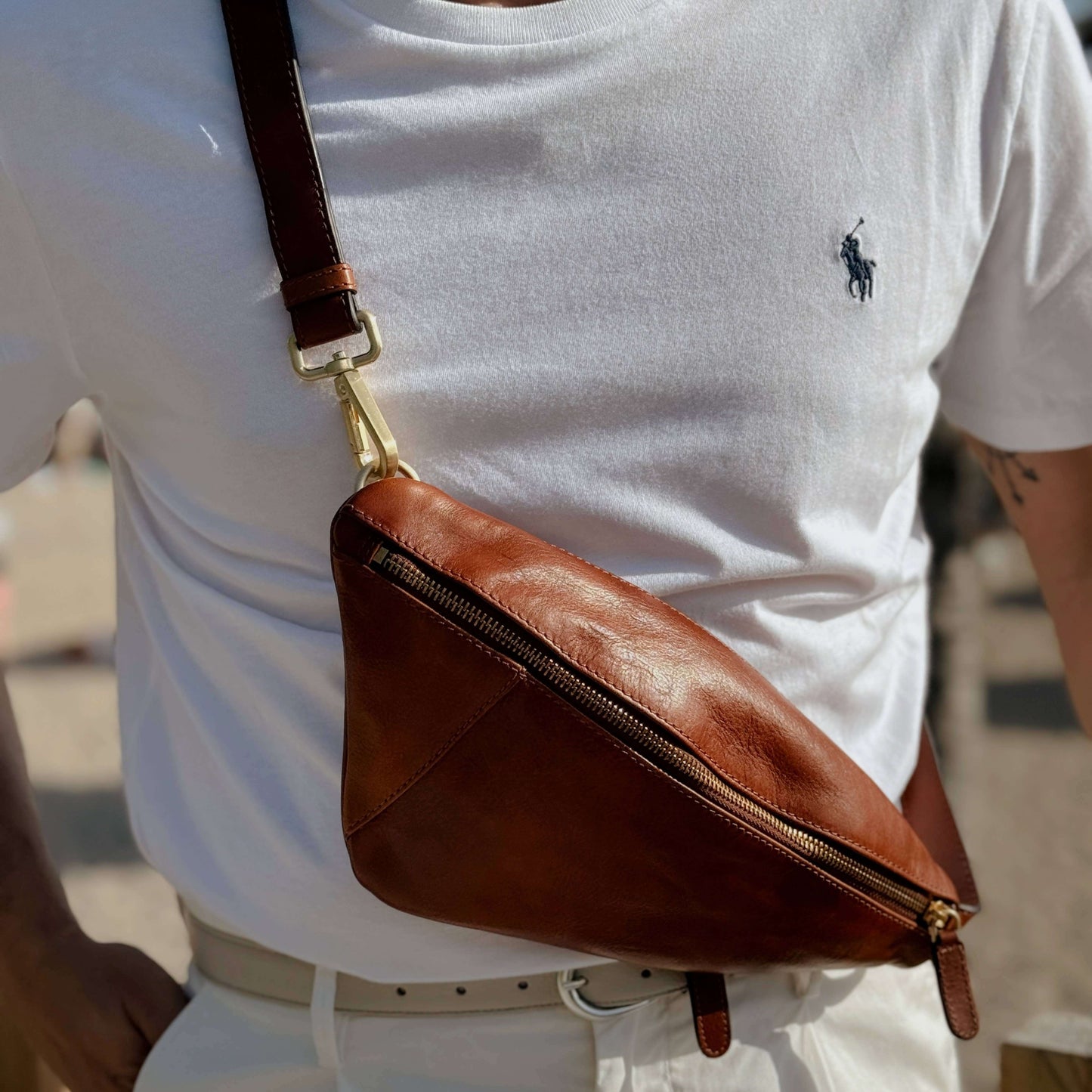City Tales Leather Sling Bag
