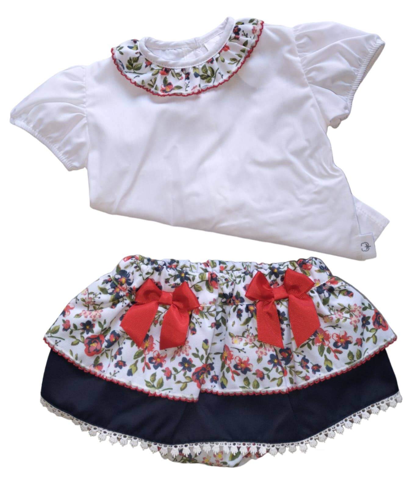 Fluffy Flowery Baby Outfit