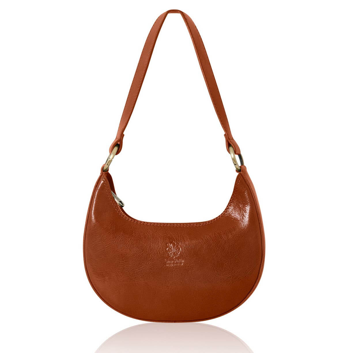 Crescent Leather Shoulder Bag