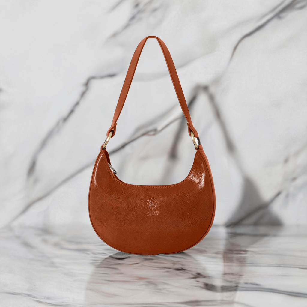 Crescent Leather Shoulder Bag