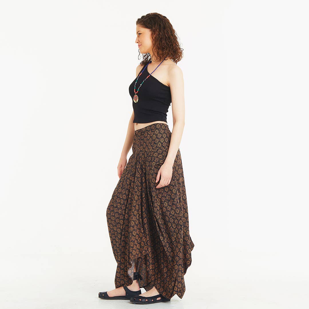 Waist Pocket Detail Long Skirt
