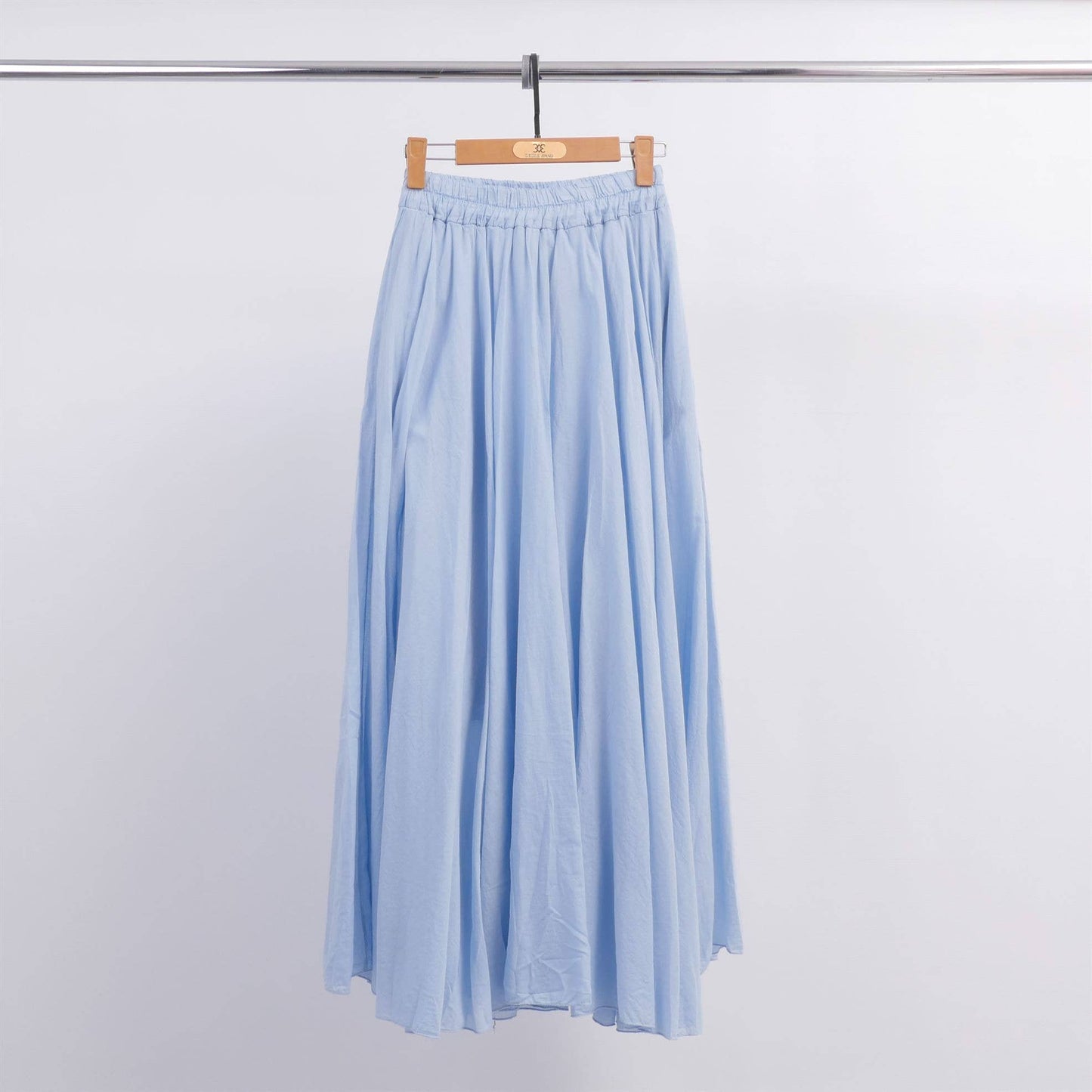 Flared long skirt in cotton voile DB75152