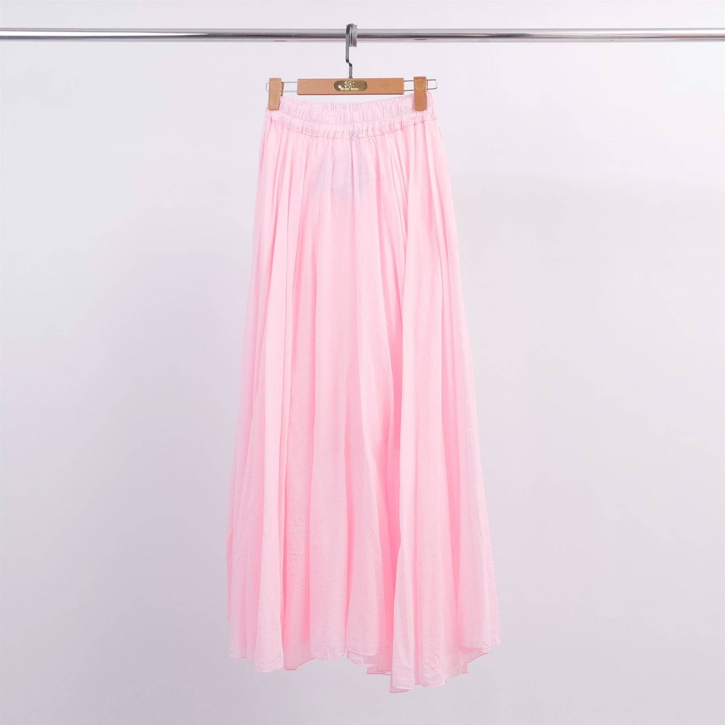 Flared long skirt in cotton voile DB75152