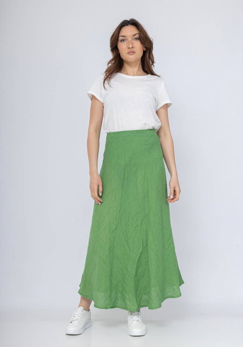 Made in Italy – Eco-Conscious Linen Blend Top (One Size)