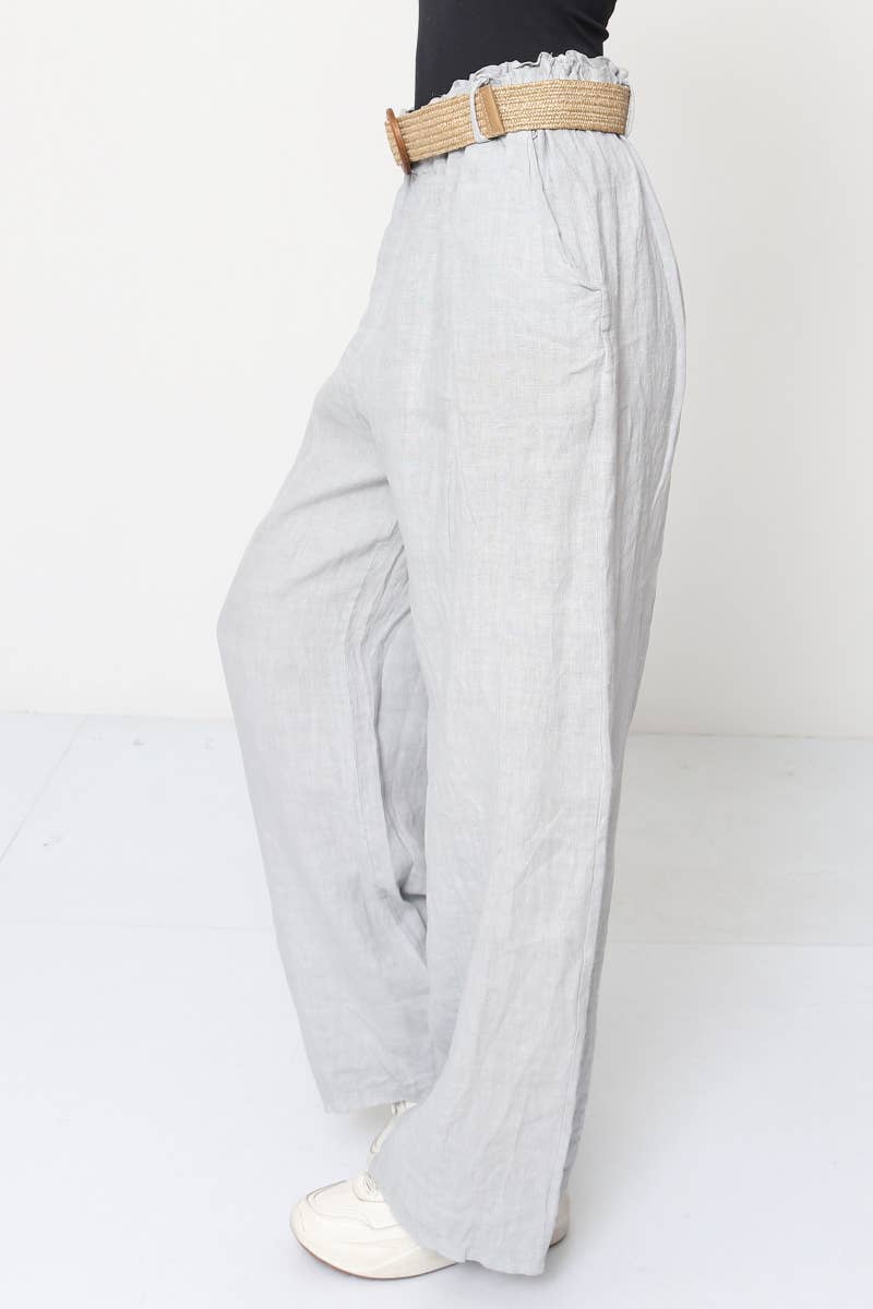 100% Linen Trousers REF. 5056