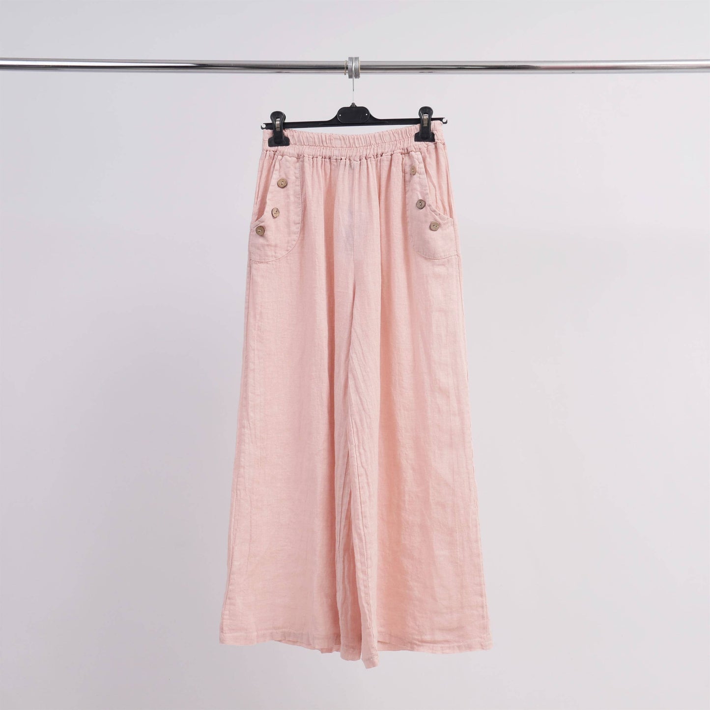 Linen wide leg pants 4352