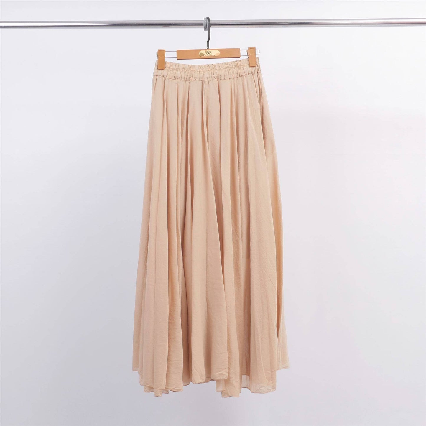 Flared long skirt in cotton voile DB75152