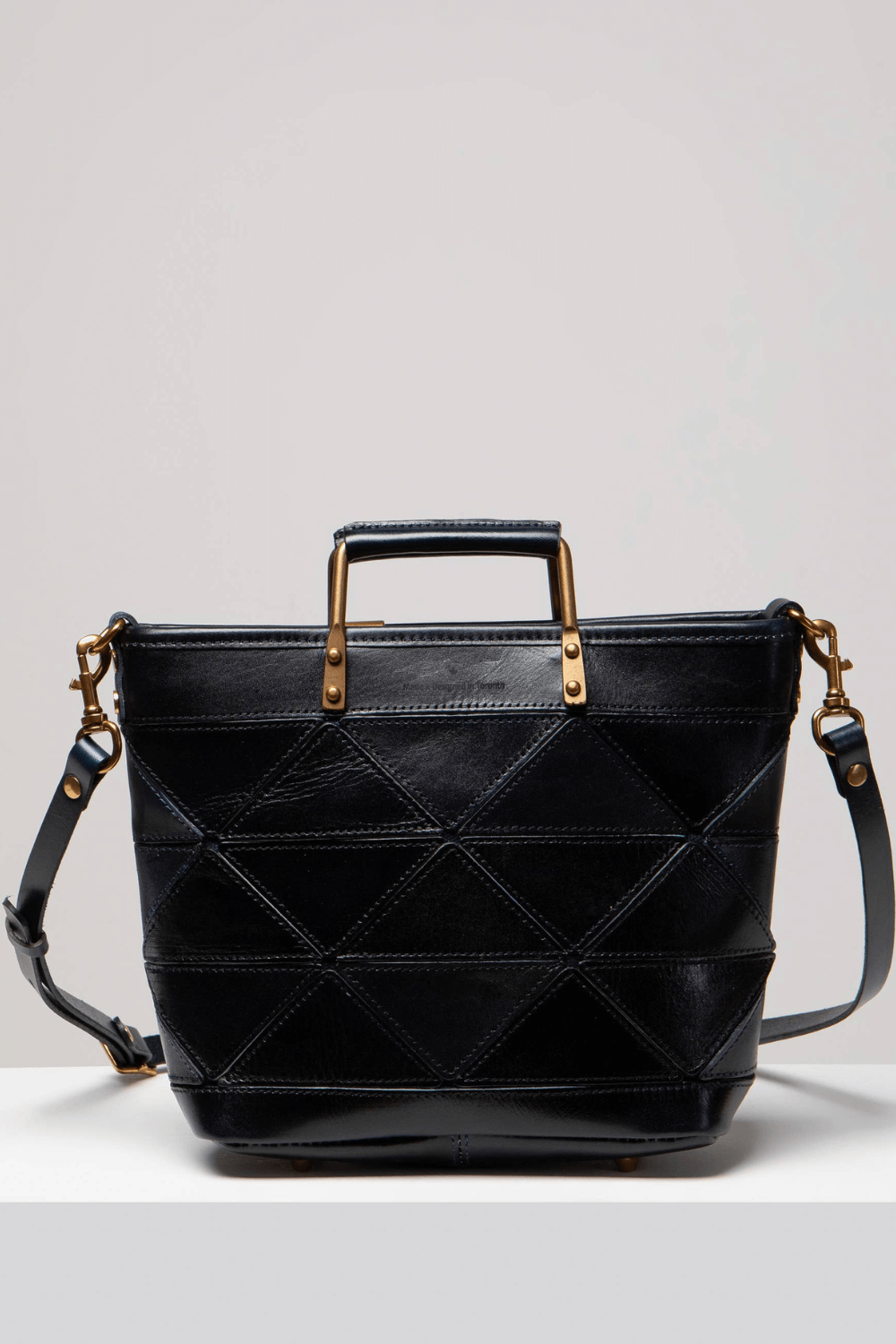 Origami Small Leather Tote Bag