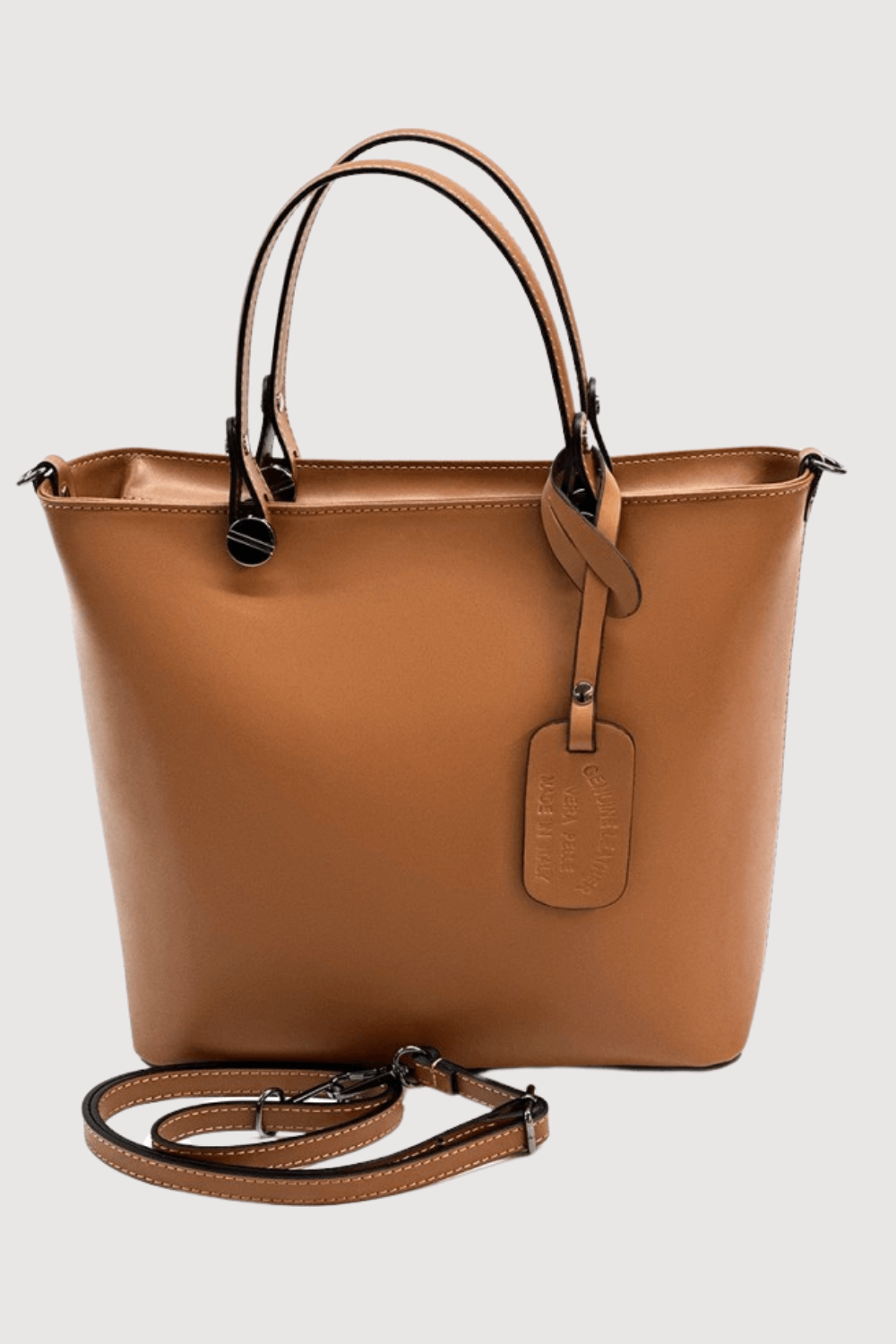 Strutturato Leather Tote Bag