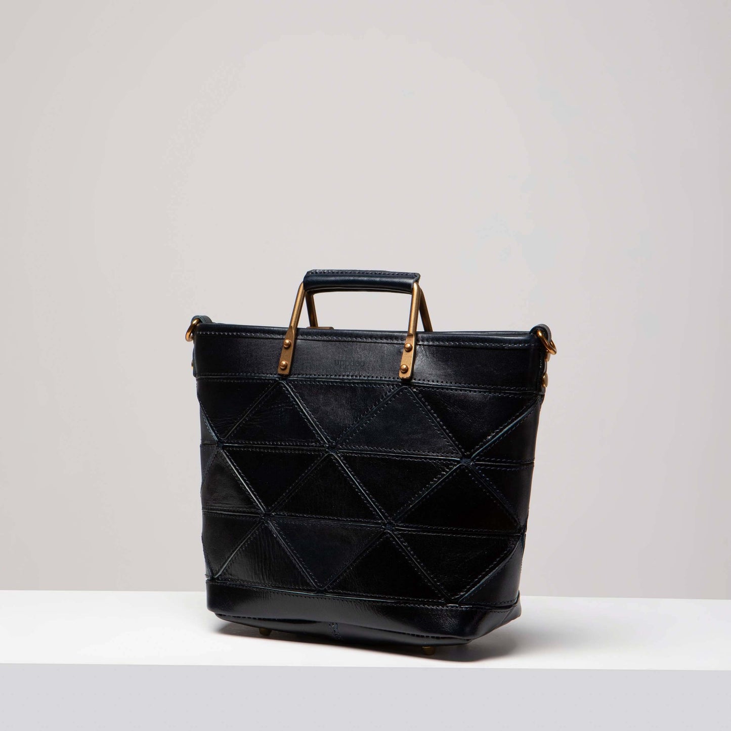 Origami Small Leather Tote Bag