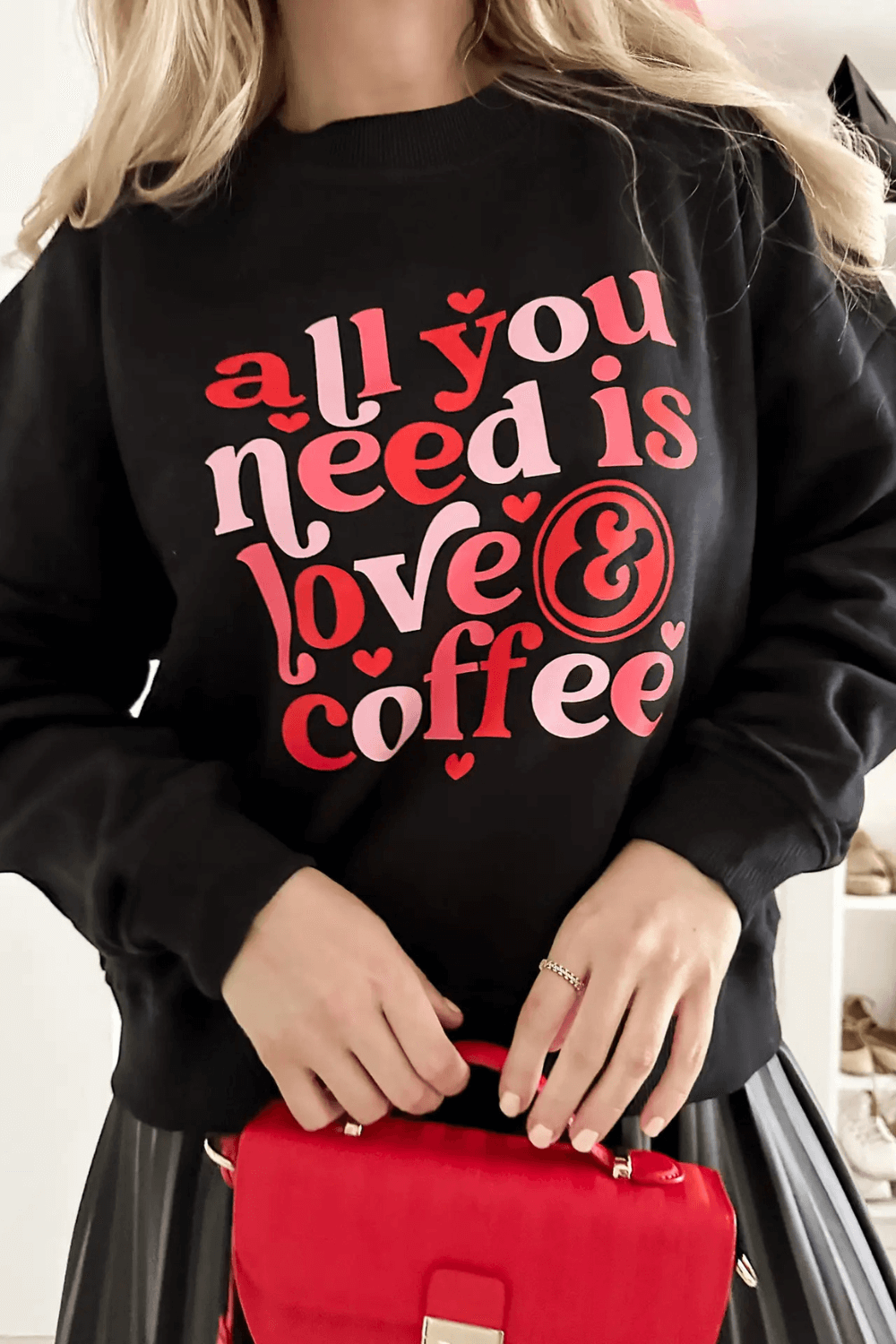 Love & Coffee Sweatshirt – 100% Organic Cotton