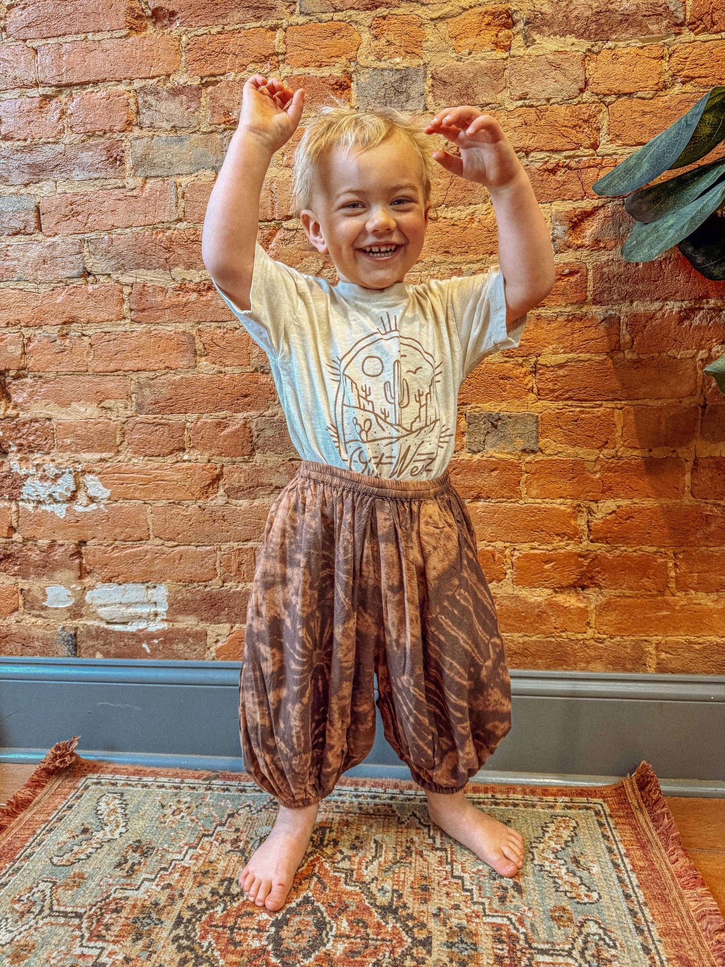 Baby Youth Kids Hippie Boho Tie Dye Pants