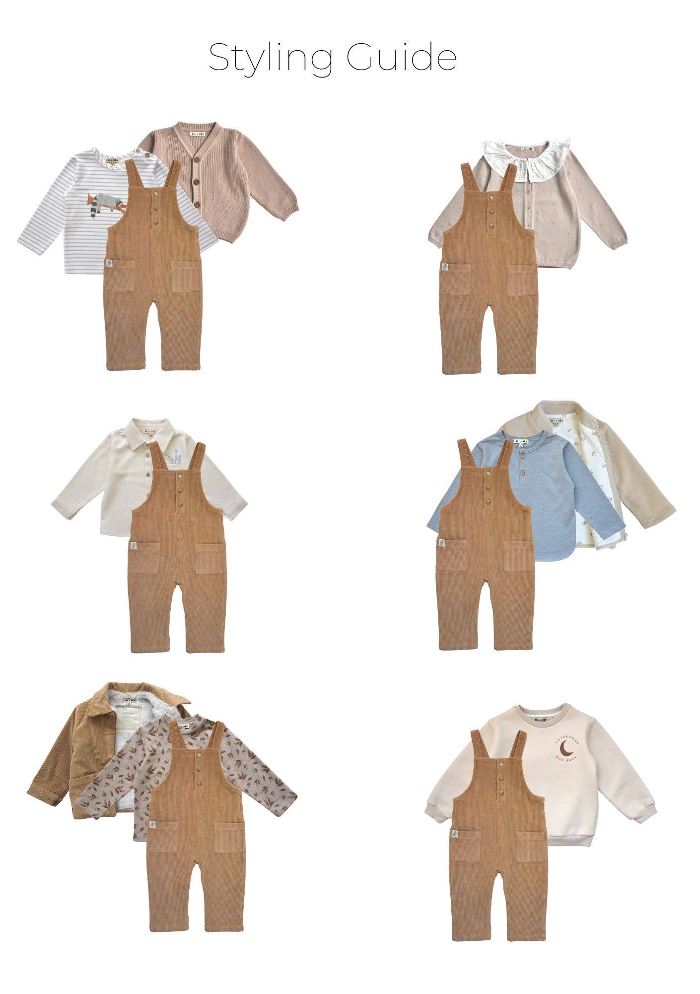 Brown Corduroy Kids Overalls – 100% Cotton, OEKO-TEX Certified