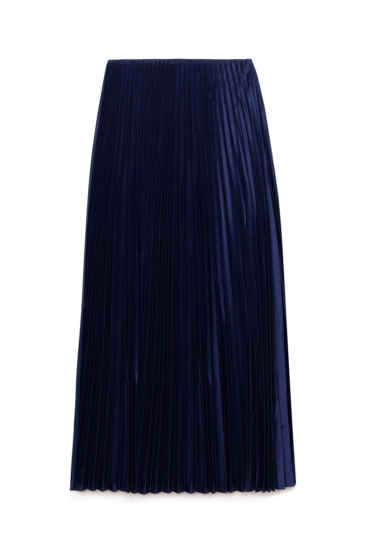 PLEATED SKIRT - MAXI LENGTH, HIGH WAIST
