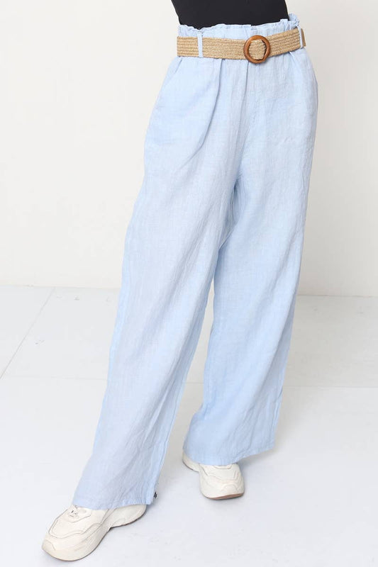 100% Linen Trousers REF. 5056