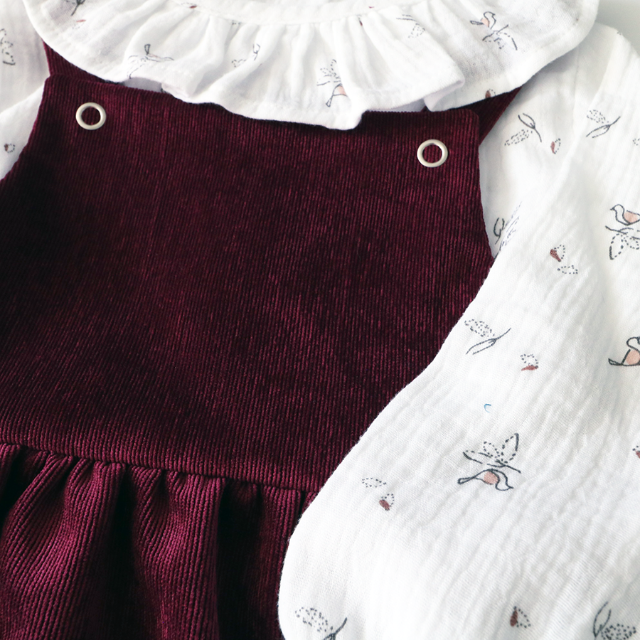 BORDEAUX VELVET DRESS