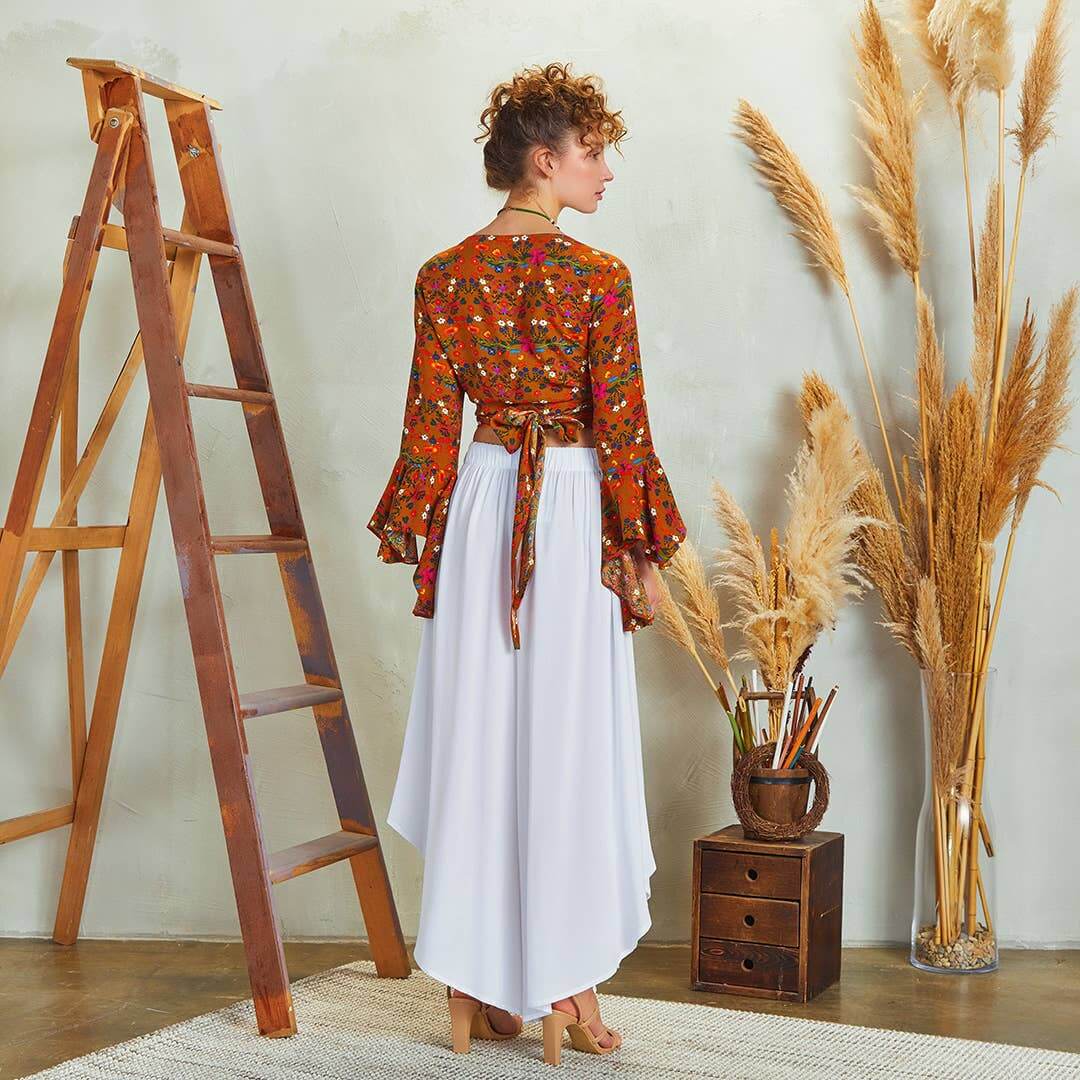 Boho Style Wide Leg Pants