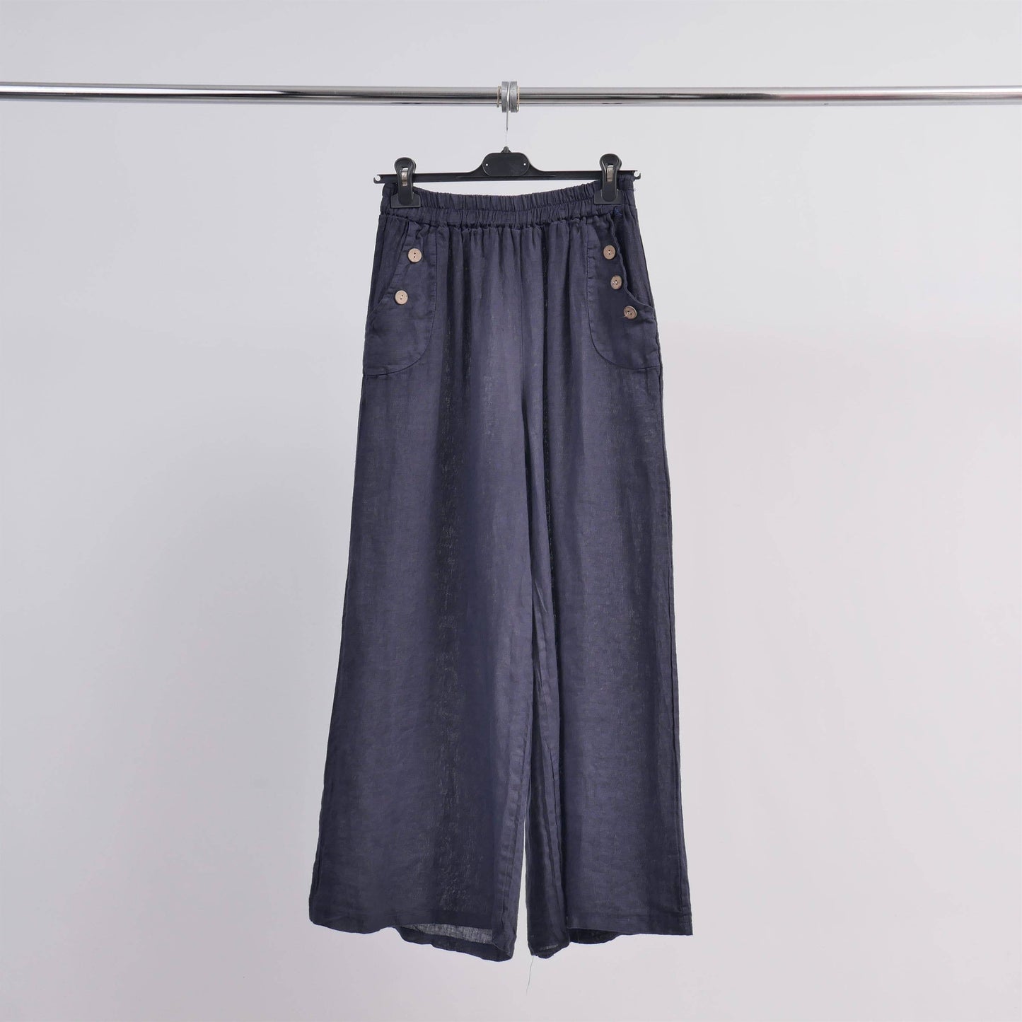 Linen wide leg pants 4352