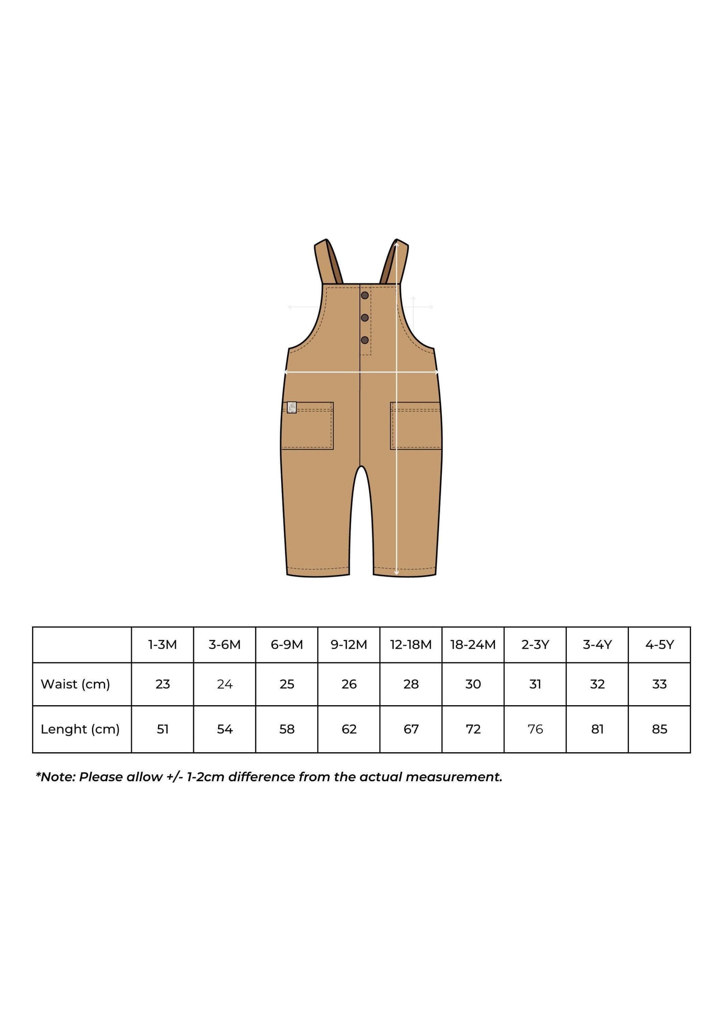 Brown Corduroy Kids Overalls – 100% Cotton, OEKO-TEX Certified