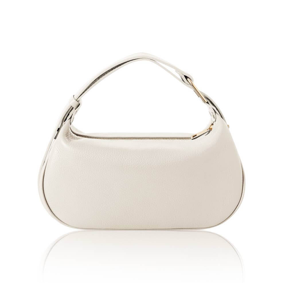 Italian Leather Crescent Bag – Versatile Convertible Design