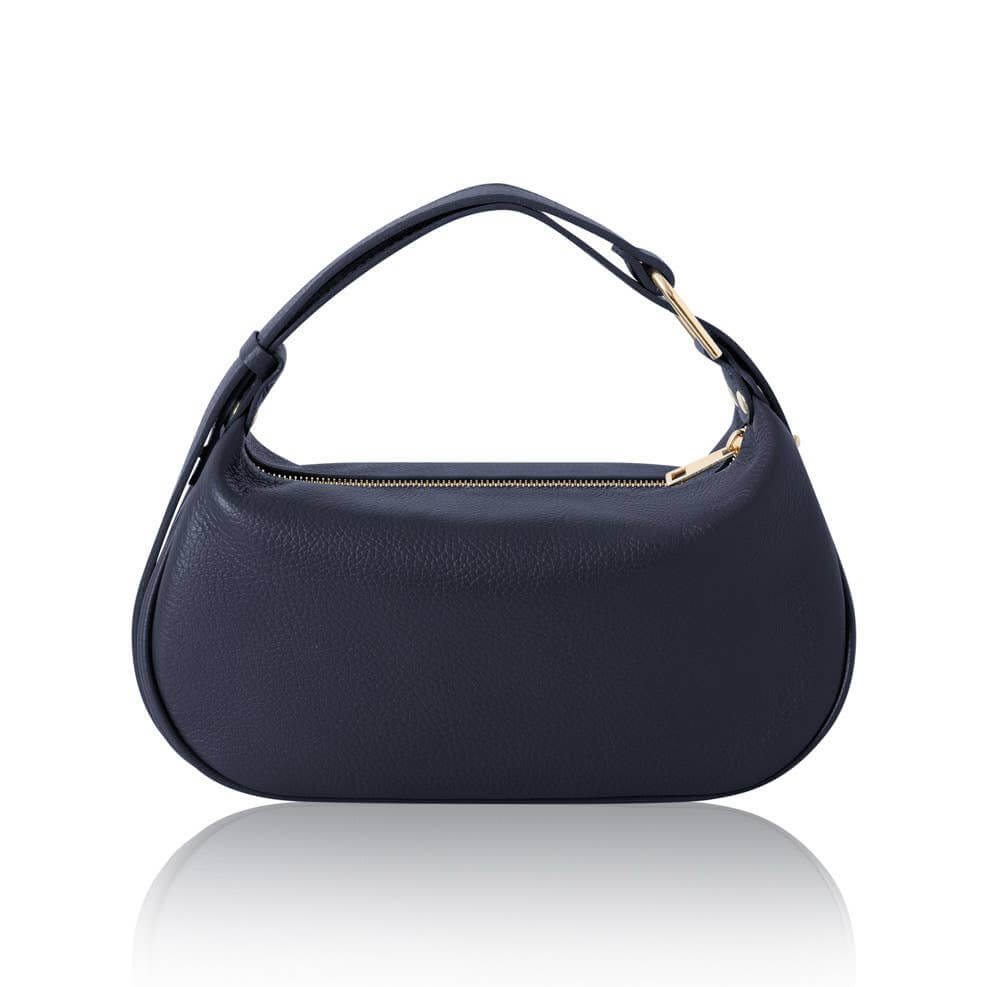 Italian Leather Crescent Bag – Versatile Convertible Design