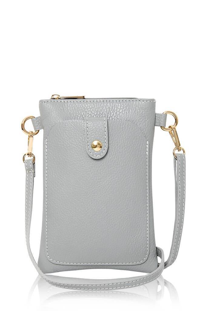 Italian Leather Phone Crossbody Bag – Handmade in Italy