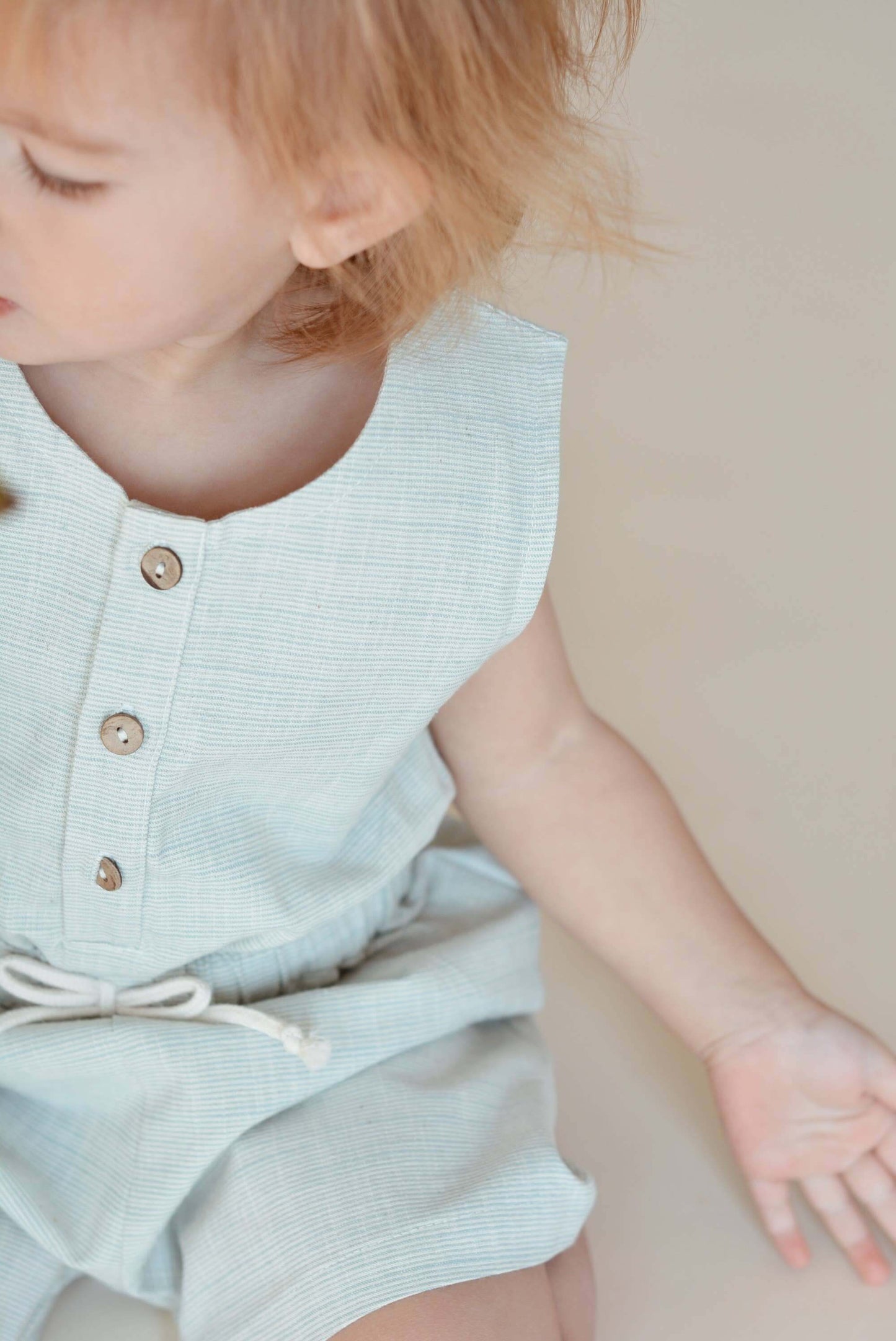 Romy Overalls – Green, Coconut Buttons, Bow Appliqué, 100% Cotton OEKO-TEX