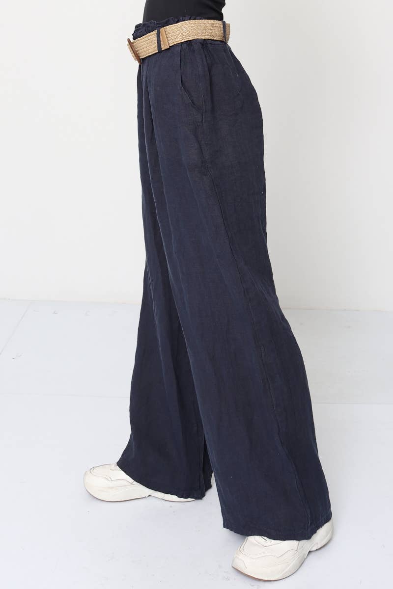 100% Linen Trousers REF. 5056