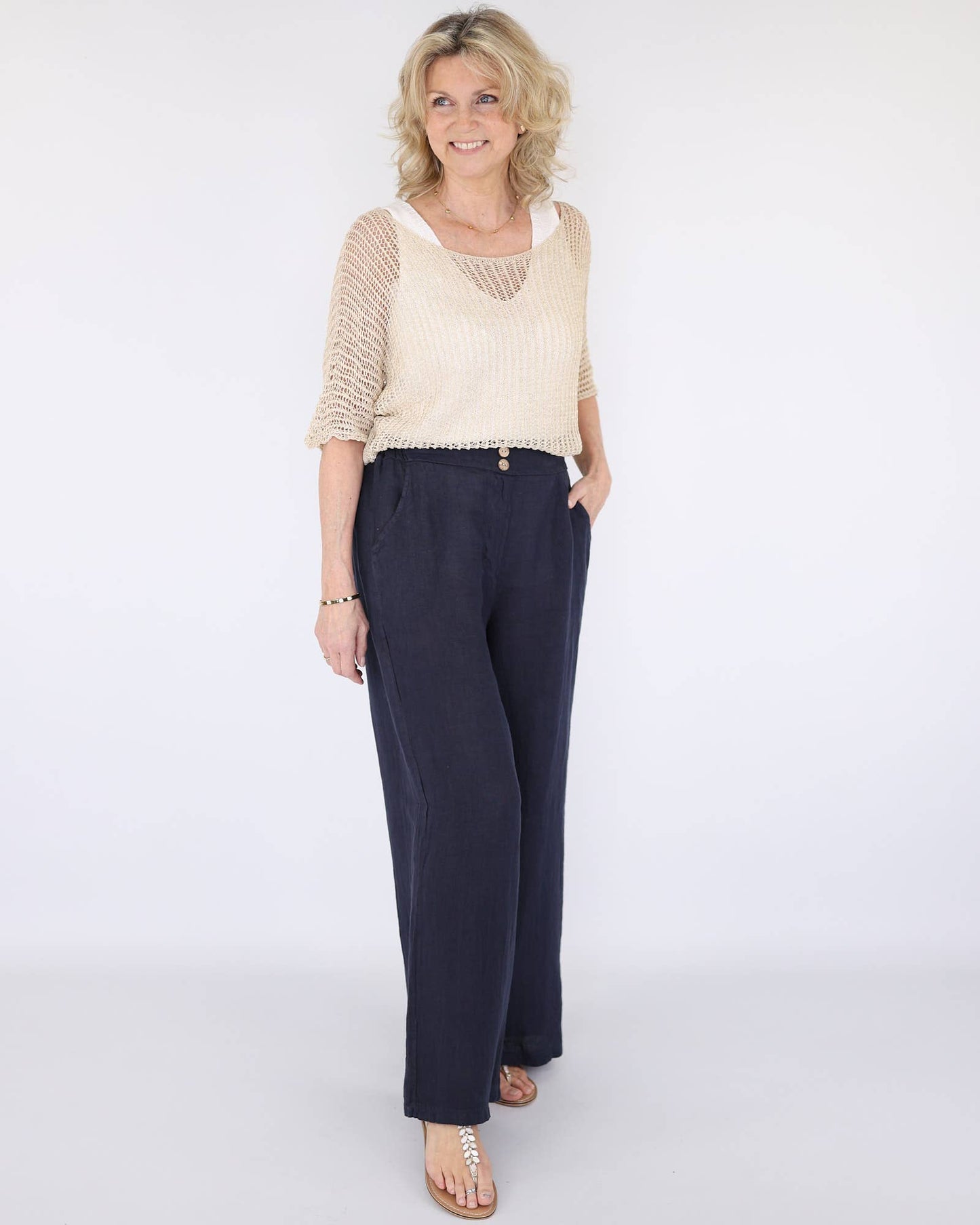 Italian Linen Summer Pants – One Size