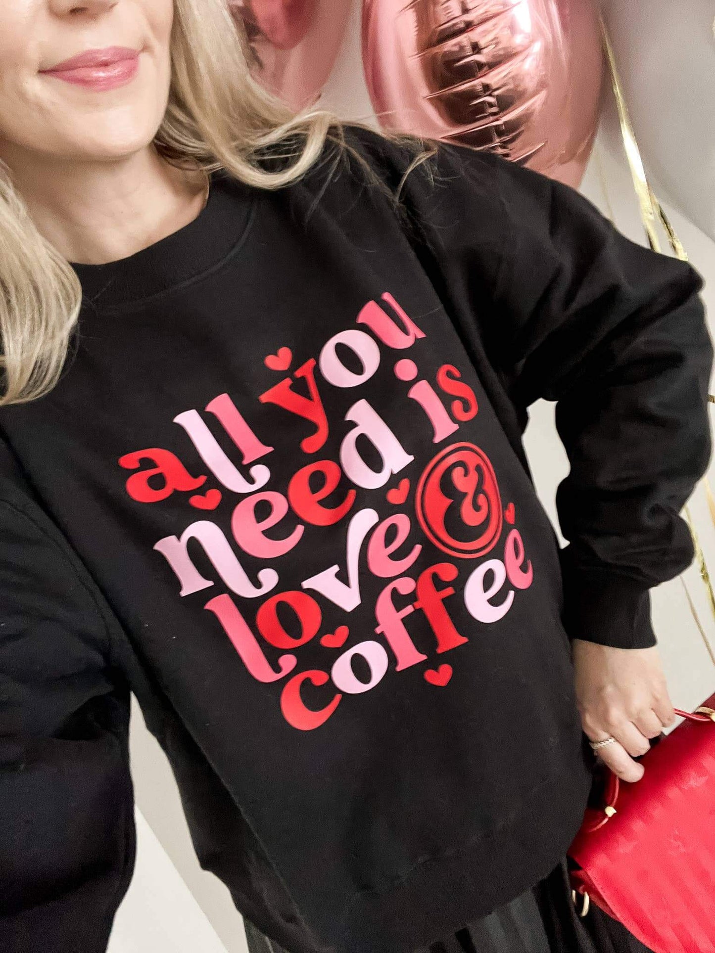 Love & Coffee Sweatshirt – 100% Organic Cotton
