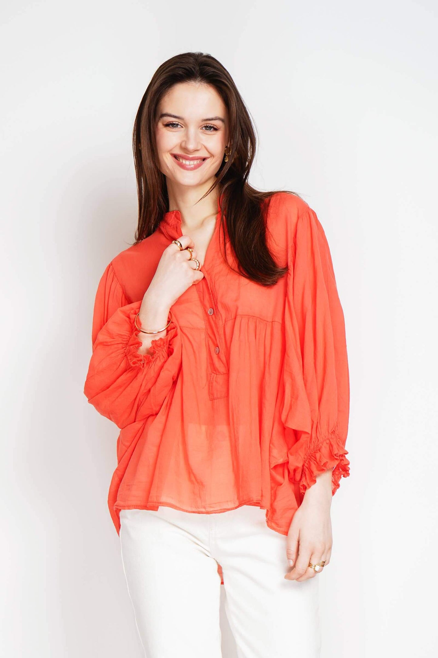 Cotton Voile Blouse – Lightweight, Elegant & Breathable