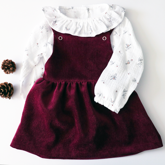 BORDEAUX VELVET DRESS