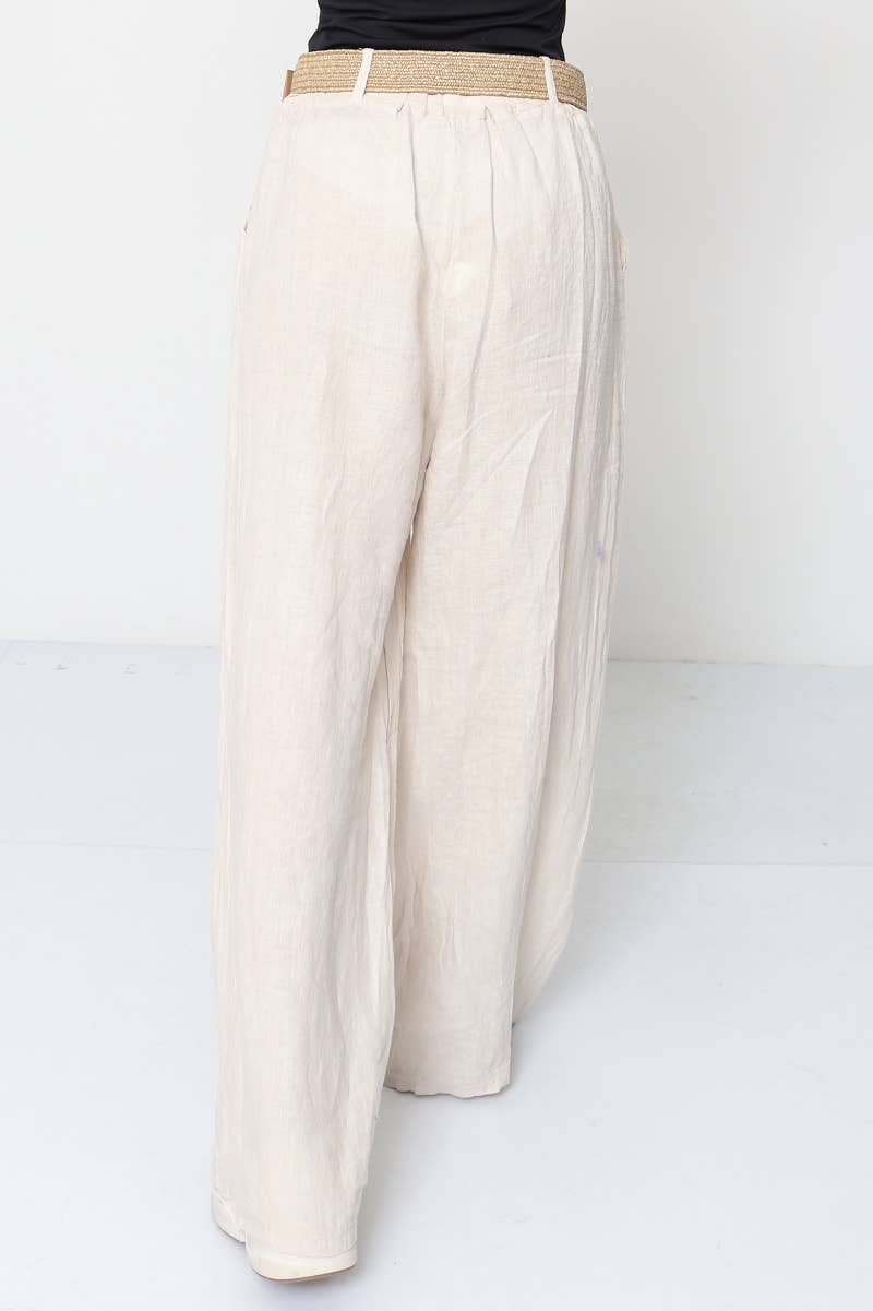 100% Linen Trousers REF. 5056
