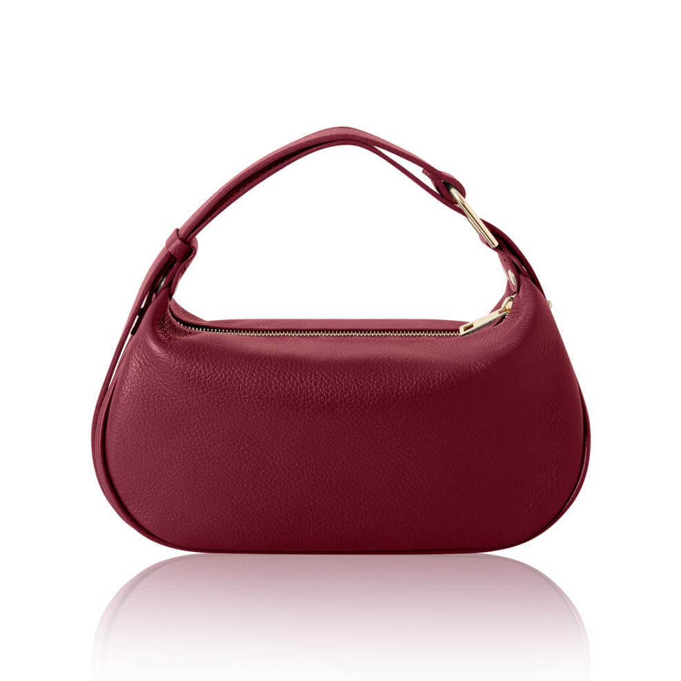 Italian Leather Crescent Bag – Versatile Convertible Design