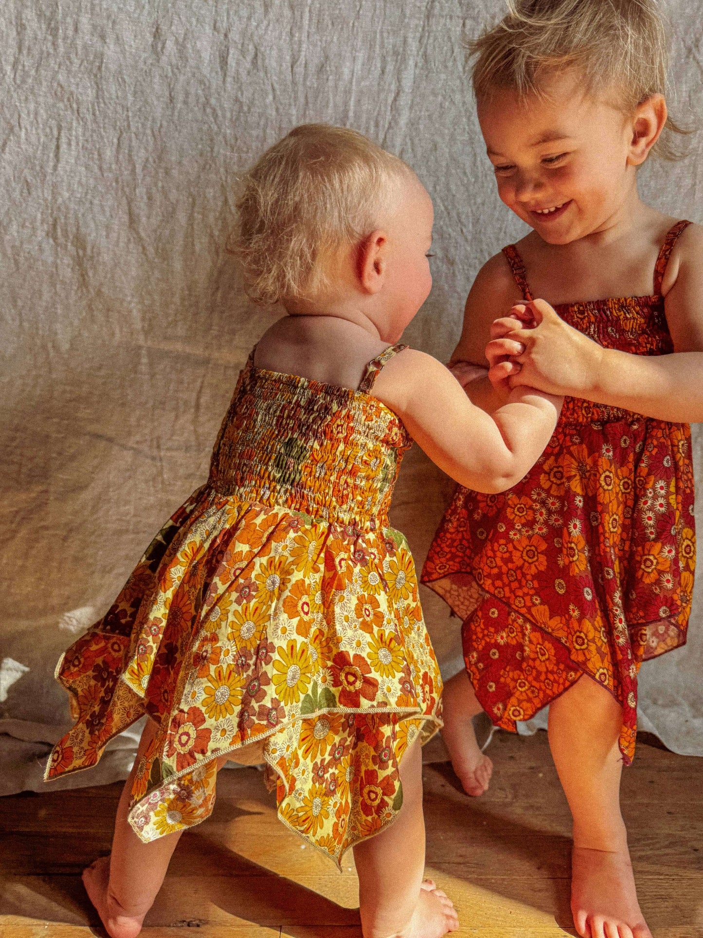 Baby Toddler Fairy Dress – Hippie Boho Kids Flower Dress, Adjustable Straps