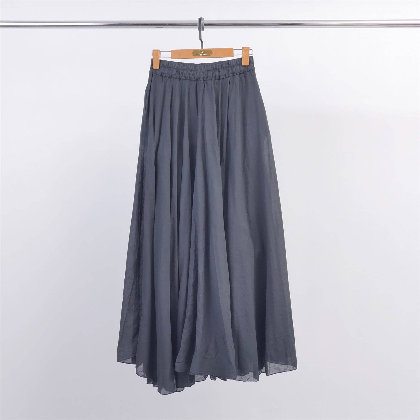 Flared long skirt in cotton voile DB75152