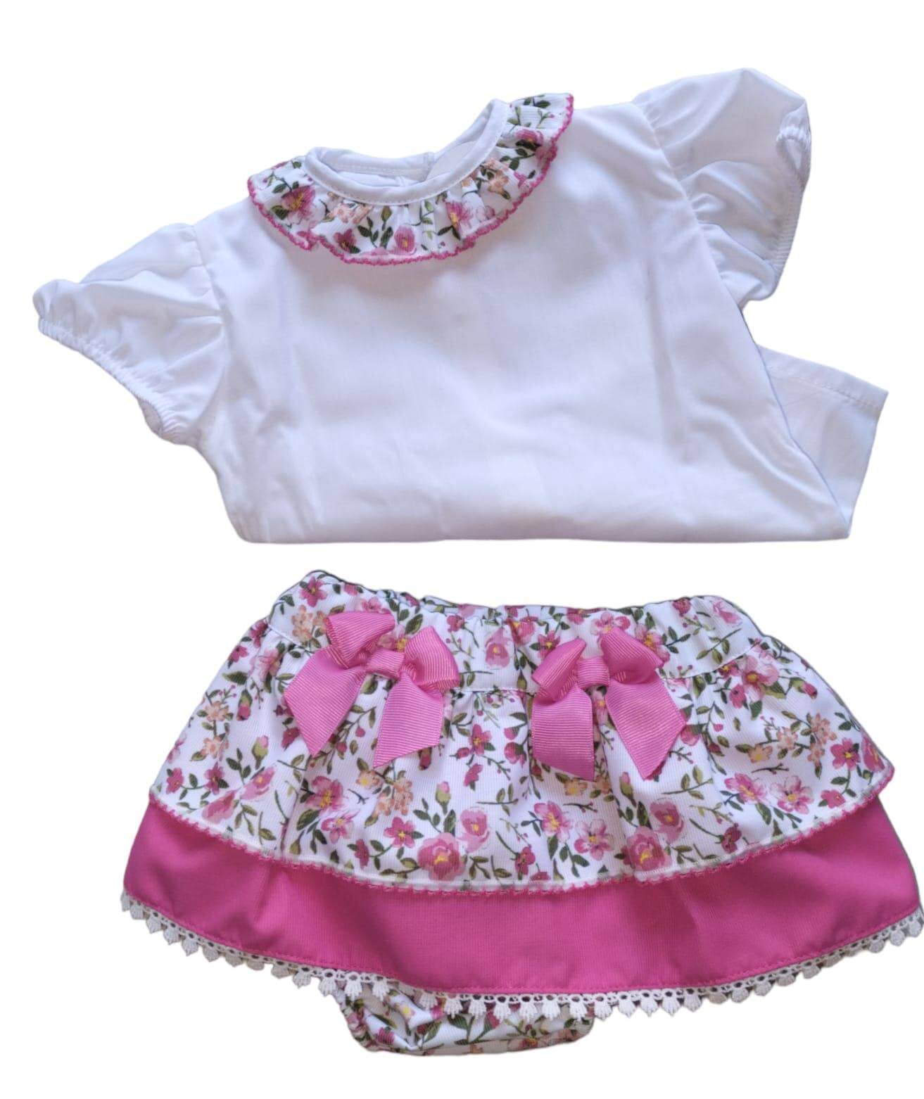 Fluffy Flowery Baby Outfit
