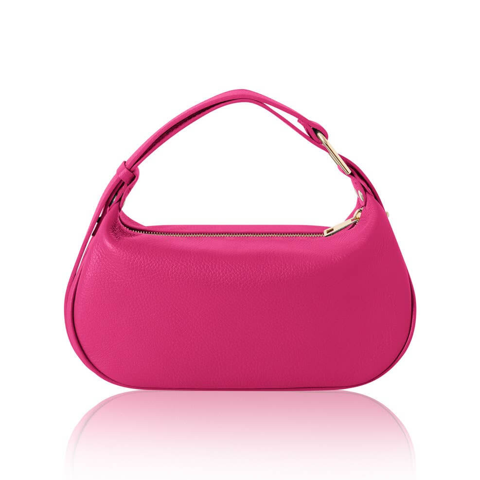 Italian Leather Crescent Bag – Versatile Convertible Design