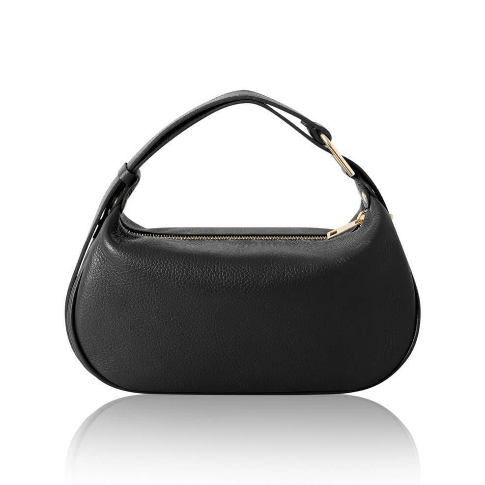 Italian Leather Crescent Bag – Versatile Convertible Design