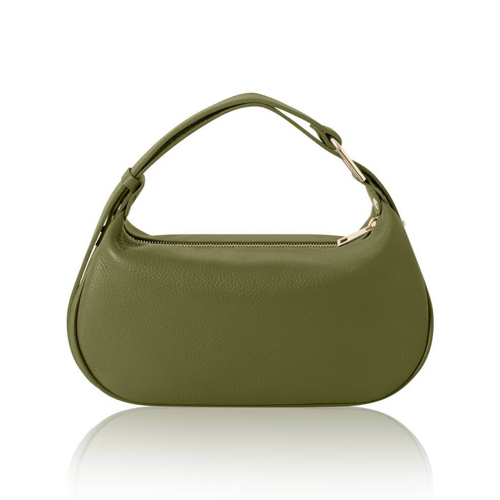 Italian Leather Crescent Bag – Versatile Convertible Design